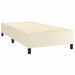 Pat box spring cu saltea, crem, 90x200 cm, piele ecologică - WALTI WALTI