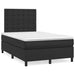 Pat box spring cu saltea, negru, 120x200 cm, piele ecologică - WALTI WALTI