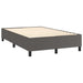 Pat box spring cu saltea, gri, 120x200 cm, piele ecologică - WALTI WALTI