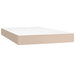Pat box spring cu saltea, cappuccino, 120x200cm piele ecologică - WALTI WALTI