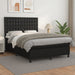Pat box spring cu saltea, negru, 140x200 cm, piele ecologică - WALTI WALTI