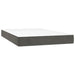 Pat box spring cu saltea, gri închis, 120x200 cm, catifea - WALTI WALTI