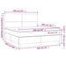 Pat box spring cu saltea, roz, 160x200 cm, catifea - WALTI WALTI