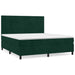 Pat box spring cu saltea, verde închis, 180x200 cm, catifea - WALTI WALTI