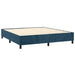 Pat box spring cu saltea, albastru închis, 180x200 cm, catifea - WALTI WALTI