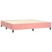 Pat box spring cu saltea, roz, 200x200 cm, catifea - WALTI WALTI