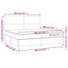 Pat box spring cu saltea, roz, 200x200 cm, catifea - WALTI WALTI