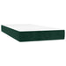Pat box spring cu saltea, verde închis, 100x200 cm, catifea - WALTI WALTI