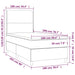 Pat box spring cu saltea, roz, 100x200 cm, catifea - WALTI WALTI