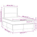 Pat box spring cu saltea, gri închis, 120x200 cm, catifea - WALTI WALTI