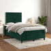 Pat box spring cu saltea, verde închis, 120x200 cm, catifea - WALTI WALTI