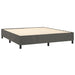 Pat box spring cu saltea, gri închis, 160x200 cm, catifea - WALTI WALTI