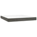 Pat box spring cu saltea, gri închis, 160x200 cm, catifea - WALTI WALTI