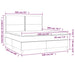 Pat box spring cu saltea, gri închis, 160x200 cm, catifea - WALTI WALTI