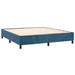 Pat box spring cu saltea, albastru închis, 160x200 cm, catifea - WALTI WALTI