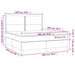 Pat box spring cu saltea, negru, 180x200 cm, catifea - WALTI WALTI