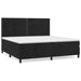 Pat box spring cu saltea, negru, 200x200 cm, catifea - WALTI WALTI