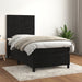 Pat box spring cu saltea, negru, 90x190 cm, catifea - WALTI WALTI