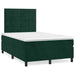 Pat box spring cu saltea, verde închis, 120x200 cm, catifea - WALTI WALTI