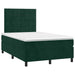 Pat box spring cu saltea, verde închis, 120x200 cm, catifea - WALTI WALTI