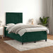 Pat box spring cu saltea, verde închis, 120x200 cm, catifea - WALTI WALTI