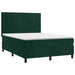Pat box spring cu saltea, verde închis, 140x200 cm, catifea - WALTI WALTI
