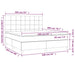 Pat box spring cu saltea, negru, 160x200 cm, catifea - WALTI WALTI