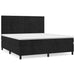 Pat box spring cu saltea, negru, 180x200 cm, catifea - WALTI WALTI