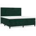 Pat box spring cu saltea, verde închis, 180x200 cm, catifea - WALTI WALTI