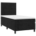 Pat box spring cu saltea, negru, 80x200 cm, catifea - WALTI WALTI