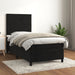 Pat box spring cu saltea, negru, 80x200 cm, catifea - WALTI WALTI