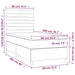 Pat box spring cu saltea, roz, 80x200 cm, catifea - WALTI WALTI