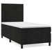 Pat box spring cu saltea, negru, 90x190 cm, catifea - WALTI WALTI