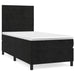 Pat box spring cu saltea, negru, 90x200 cm, catifea - WALTI WALTI