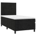 Pat box spring cu saltea, negru, 90x200 cm, catifea - WALTI WALTI