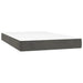 Pat box spring cu saltea, gri închis, 120x200 cm, catifea - WALTI WALTI