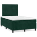 Pat box spring cu saltea, verde închis, 120x200 cm, catifea - WALTI WALTI