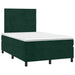 Pat box spring cu saltea, verde închis, 120x200 cm, catifea - WALTI WALTI