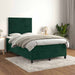 Pat box spring cu saltea, verde închis, 120x200 cm, catifea - WALTI WALTI