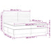 Pat box spring cu saltea, negru, 200x200 cm, catifea - WALTI WALTI