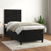 Pat box spring cu saltea, negru, 80x200 cm, catifea - WALTI WALTI