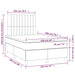 Pat box spring cu saltea, gri deschis, 120x200 cm, catifea - WALTI WALTI