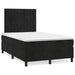 Pat box spring cu saltea, negru, 120x200 cm, catifea - WALTI WALTI
