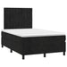 Pat box spring cu saltea, negru, 120x200 cm, catifea - WALTI WALTI