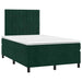 Pat box spring cu saltea, verde închis, 120x200 cm, catifea - WALTI WALTI