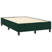 Pat box spring cu saltea, verde închis, 120x200 cm, catifea - WALTI WALTI