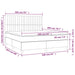 Pat box spring cu saltea, roz, 160x200 cm, catifea - WALTI WALTI