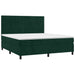 Pat box spring cu saltea, verde închis, 180x200 cm, catifea - WALTI WALTI