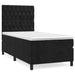 Pat box spring cu saltea, negru, 90x190 cm, catifea - WALTI WALTI