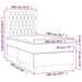 Pat box spring cu saltea, roz, 100x200 cm, catifea - WALTI WALTI